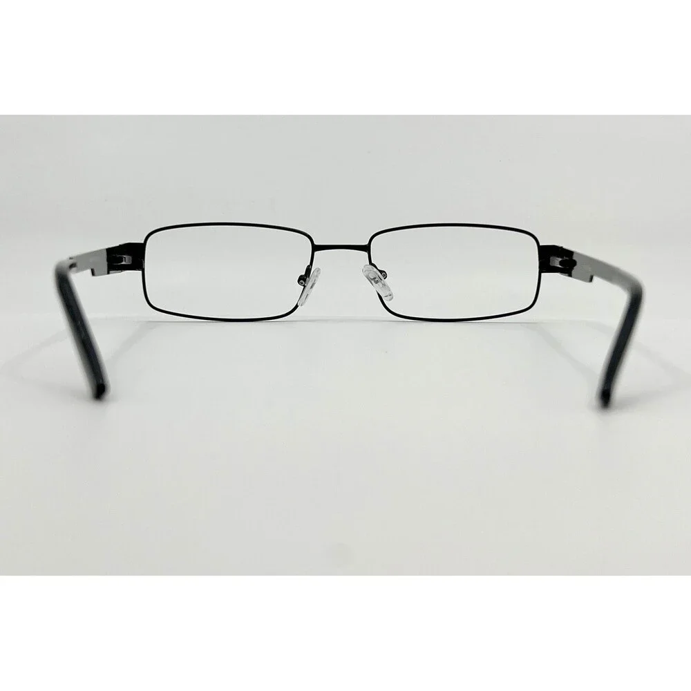 Capri Eyewear PT85 Eyeglass Frames Mens Black Rectangle 54-18-145